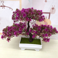 Load image into Gallery viewer, Artificial Pine Tree Plants Fake Green Bonsai Plant Guest Greeting Wedding Office Artificial Flower Home Decor Party Supplies