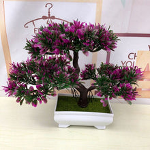 Load image into Gallery viewer, Artificial Pine Tree Plants Fake Green Bonsai Plant Guest Greeting Wedding Office Artificial Flower Home Decor Party Supplies