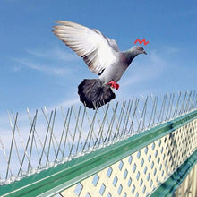 Load image into Gallery viewer, Stainless Steel Anti Bird Spikes Extra Wide Home Bird Blinder Outdoor for Get Rid of Pigeons & Scare Birds Pest Control Repeller