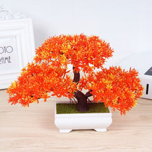 Load image into Gallery viewer, Bonsai Artificial Plant with Plastic Pots Simulation Plant Set Decoration Home Table Accessories Office Hotel Living Room Decor
