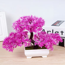 Load image into Gallery viewer, Bonsai Artificial Plant with Plastic Pots Simulation Plant Set Decoration Home Table Accessories Office Hotel Living Room Decor
