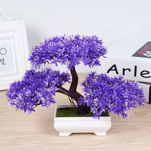 Load image into Gallery viewer, Bonsai Artificial Plant with Plastic Pots Simulation Plant Set Decoration Home Table Accessories Office Hotel Living Room Decor
