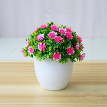 Load image into Gallery viewer, Artificial Flower Potted Desktop Fake Plants Bonsai Plastic Fake Flower Potted Plant Home Garden Deocration Supplies AEL005
