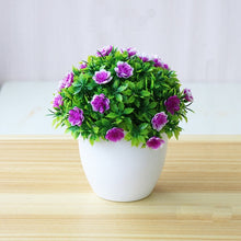 Load image into Gallery viewer, Artificial Flower Potted Desktop Fake Plants Bonsai Plastic Fake Flower Potted Plant Home Garden Deocration Supplies AEL005
