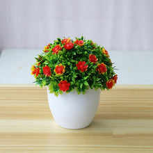 Load image into Gallery viewer, Artificial Flower Potted Desktop Fake Plants Bonsai Plastic Fake Flower Potted Plant Home Garden Deocration Supplies AEL005
