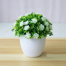 Load image into Gallery viewer, Artificial Flower Potted Desktop Fake Plants Bonsai Plastic Fake Flower Potted Plant Home Garden Deocration Supplies AEL005
