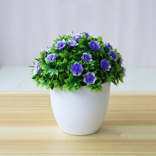 Load image into Gallery viewer, Artificial Flower Potted Desktop Fake Plants Bonsai Plastic Fake Flower Potted Plant Home Garden Deocration Supplies AEL005
