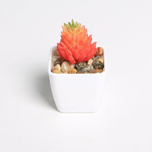 Load image into Gallery viewer, Erxiaobao Lovely Artificial Plants with Pot Simulation Succulents Mini Bonsai Potted Placed Green Fake Plants Table Decoration
