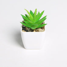 Load image into Gallery viewer, Erxiaobao Lovely Artificial Plants with Pot Simulation Succulents Mini Bonsai Potted Placed Green Fake Plants Table Decoration
