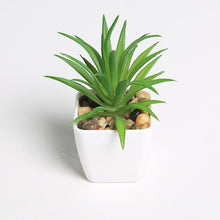 Load image into Gallery viewer, Erxiaobao Lovely Artificial Plants with Pot Simulation Succulents Mini Bonsai Potted Placed Green Fake Plants Table Decoration
