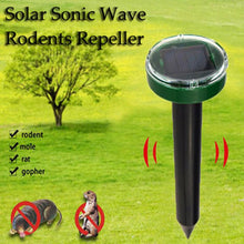 Load image into Gallery viewer, Outdoor Ultrasonic Pest Repeller Garden Mole Repellent Solar Power Ultrasonic Mole Snake Bird Mosquito Mouse Control Garden Yard
