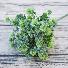 Load image into Gallery viewer, 1PC Artificial Plants Plastic Succulent Plants Artificial Fall Leaves DIY Wedding Decoration Plant Fake Flower Wreath Home Decor

