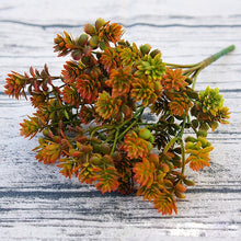 Load image into Gallery viewer, 1PC Artificial Plants Plastic Succulent Plants Artificial Fall Leaves DIY Wedding Decoration Plant Fake Flower Wreath Home Decor
