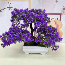 Load image into Gallery viewer, Artificial Pine Tree Plants Fake Green Bonsai Plant Guest Greeting Wedding Office Artificial Flower Home Decor Party Supplies

