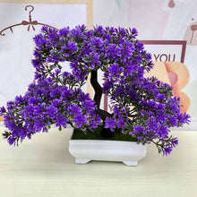 Load image into Gallery viewer, Artificial Pine Tree Plants Fake Green Bonsai Plant Guest Greeting Wedding Office Artificial Flower Home Decor Party Supplies
