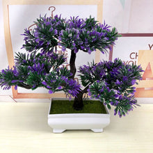 Load image into Gallery viewer, Artificial Pine Tree Plants Fake Green Bonsai Plant Guest Greeting Wedding Office Artificial Flower Home Decor Party Supplies

