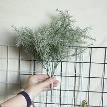 Load image into Gallery viewer, Latex plant leaf Artificial plant beisi grass pine needle grass eucalyptus fake flower green wall home decor wedding Chriatmas
