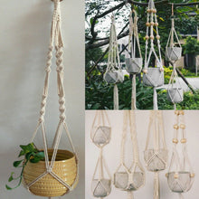 Load image into Gallery viewer, New Pot Holder Macrame Plant Hanger Hanging Planter Basket Jute Rope Braided Craft
